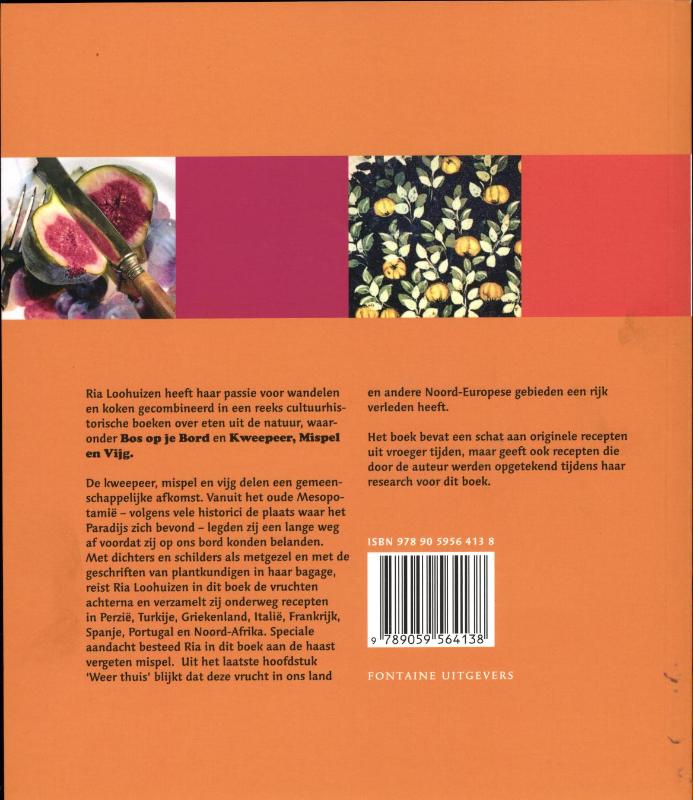 Kweepeer, mispel en vijg achterkant