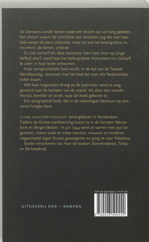 Danseres zonder benen Danseres zonder benen achterkant