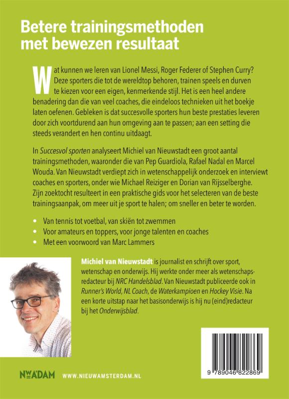 Succesvol sporten achterkant