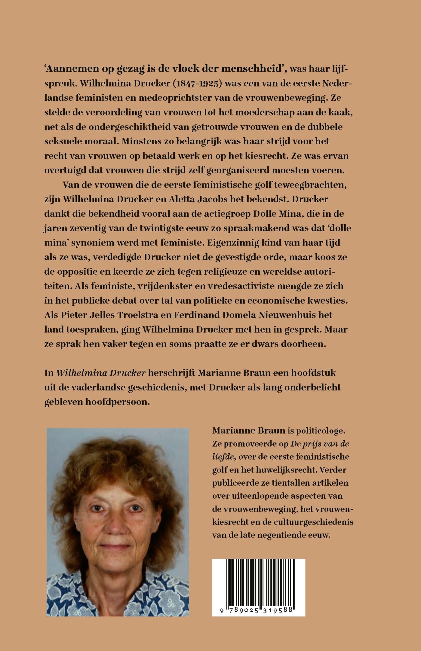 Wilhelmina Drucker achterkant