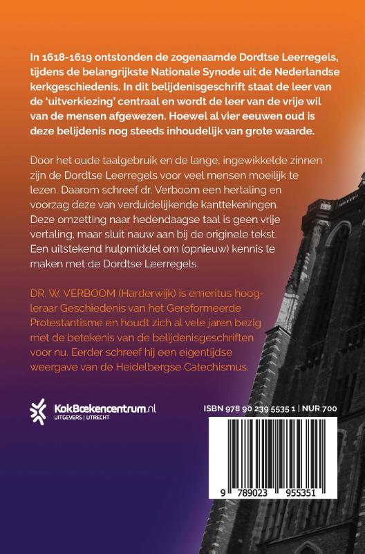 De Dordtse Leerregels achterkant