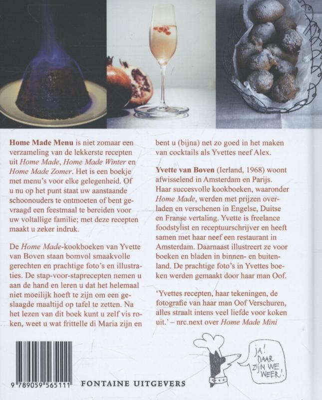 Home made menu Home made menu achterkant