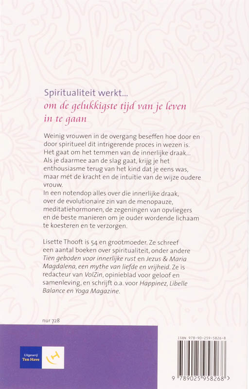 Spiritualiteit werk in de overgang achterkant