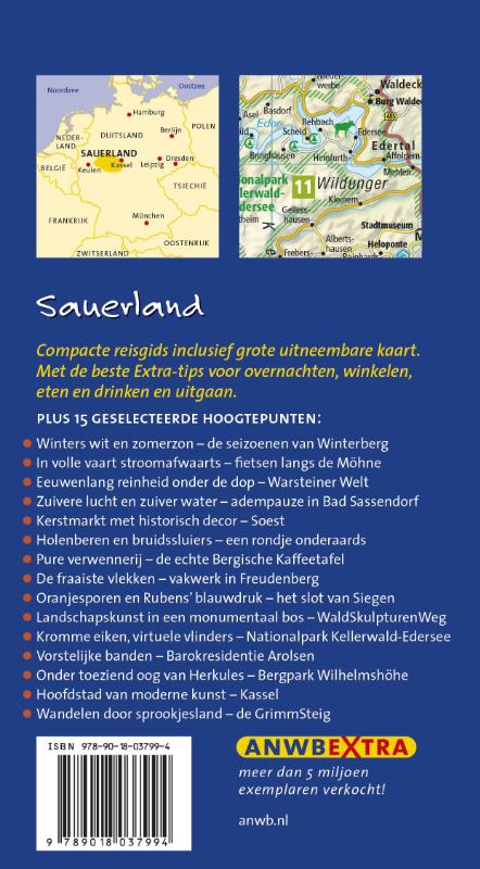 ANWB extra  -   Sauerland achterkant