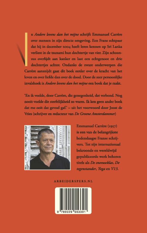 Andere levens dan het mijne achterkant