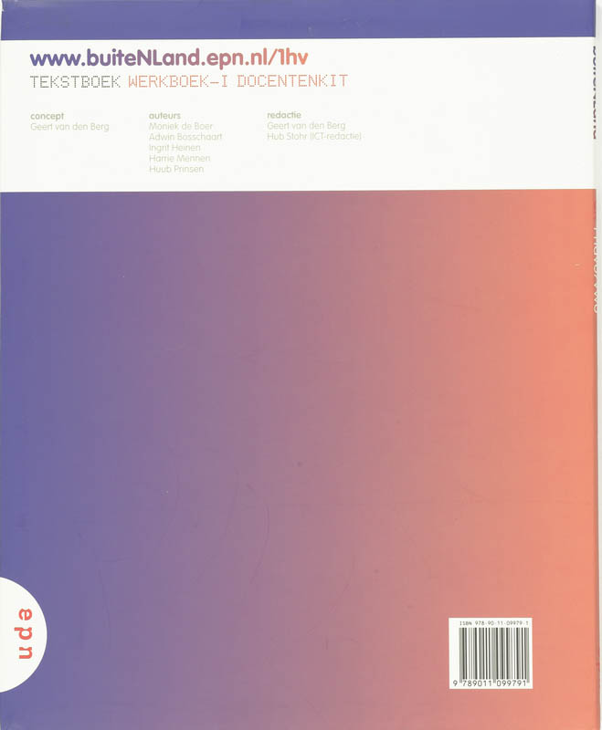 buiteNLand / 1 havo/vwo buiteNLand / 1 havo/vwo achterkant