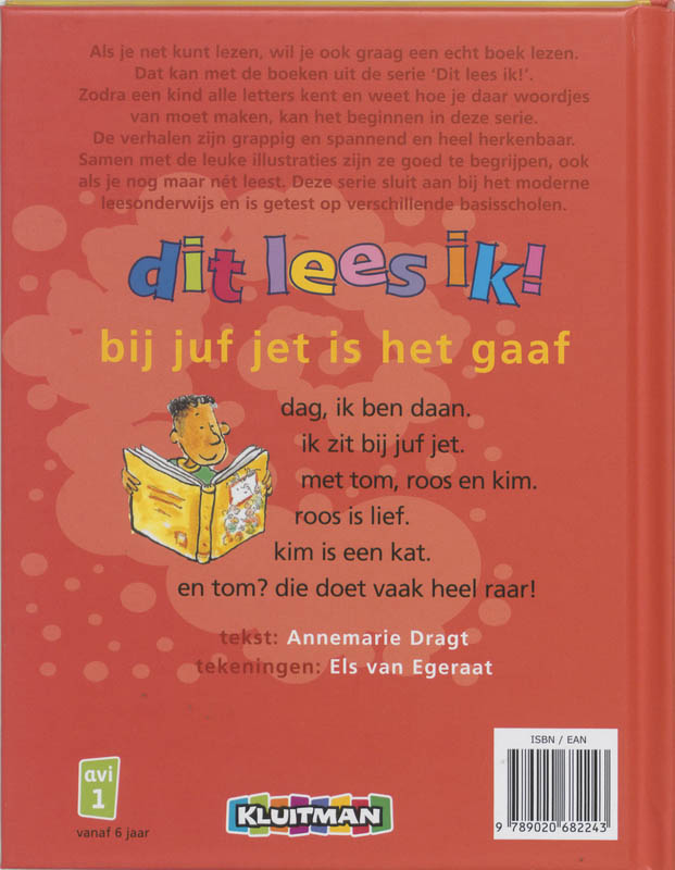 Bij juf jet is het gaaf / Dit lees ik! achterkant