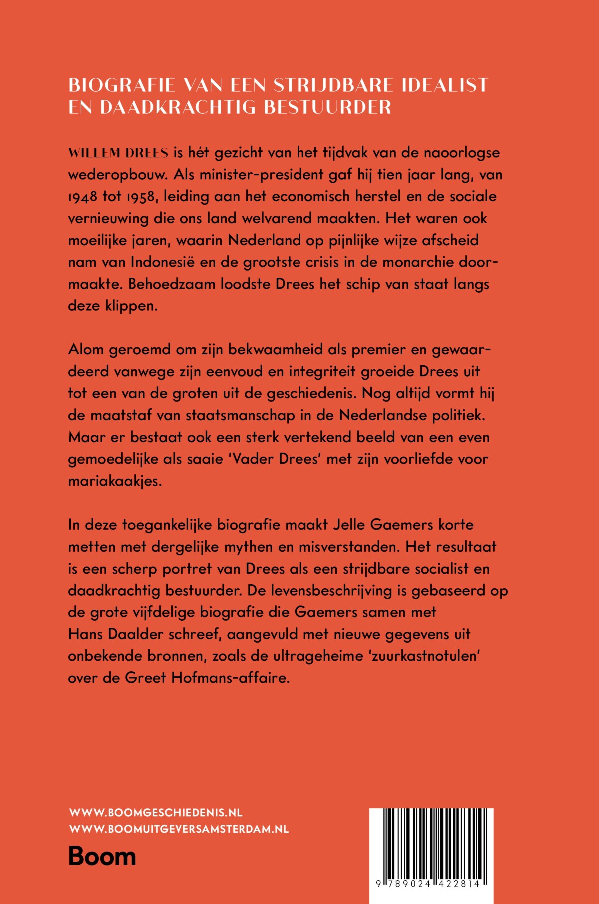 Willem Drees achterkant