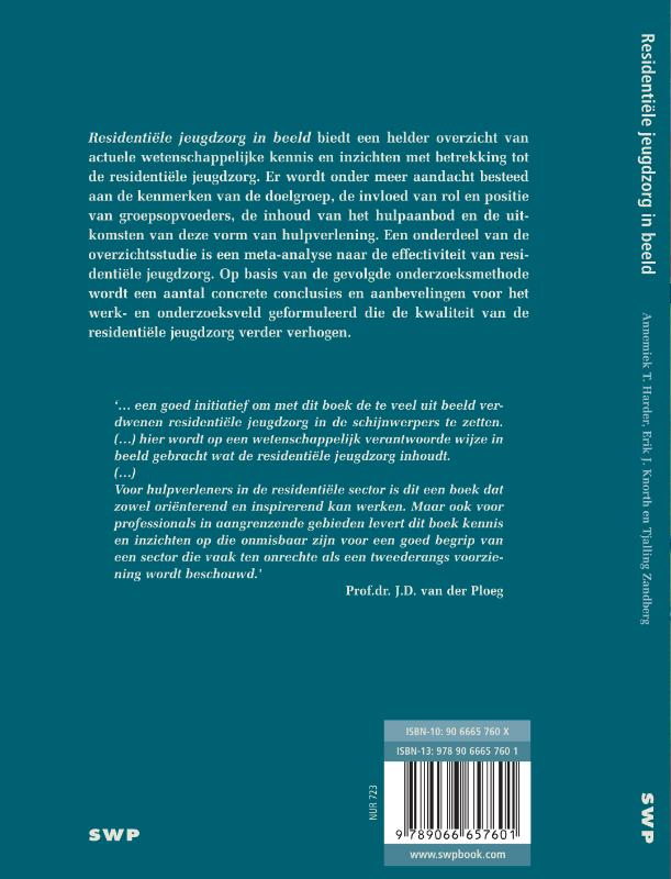 Residentiële jeugdzorg in beeld Residentiële jeugdzorg in beeld achterkant