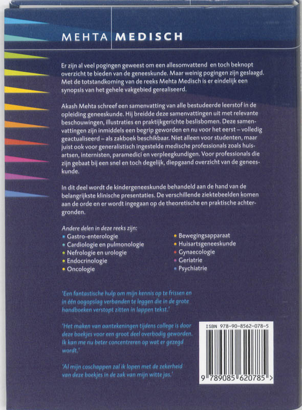 Kindergeneeskunde / Mehta Medisch achterkant