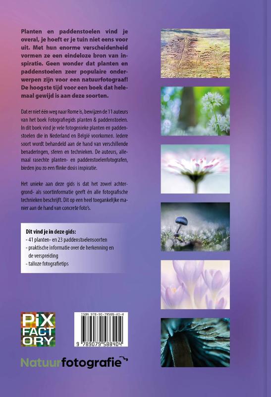 Fotografiegidsen - Macro 2 - Fotografiegids planten en paddenstoelen achterkant