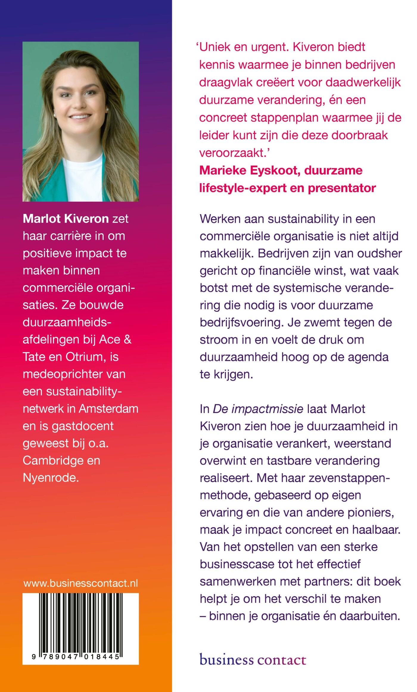 De impactmissie achterkant