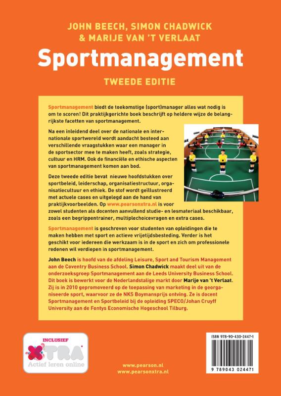 Sportmanagement achterkant