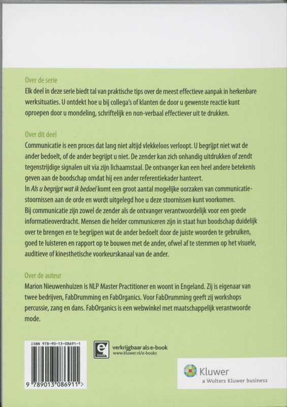 Als u begrijpt wat ik bedoel / TaalAnker hoe formuleer ik het? / 088 achterkant