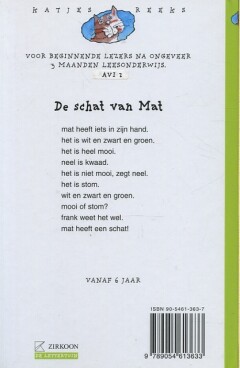 De schat van Mat / De lettertuin achterkant
