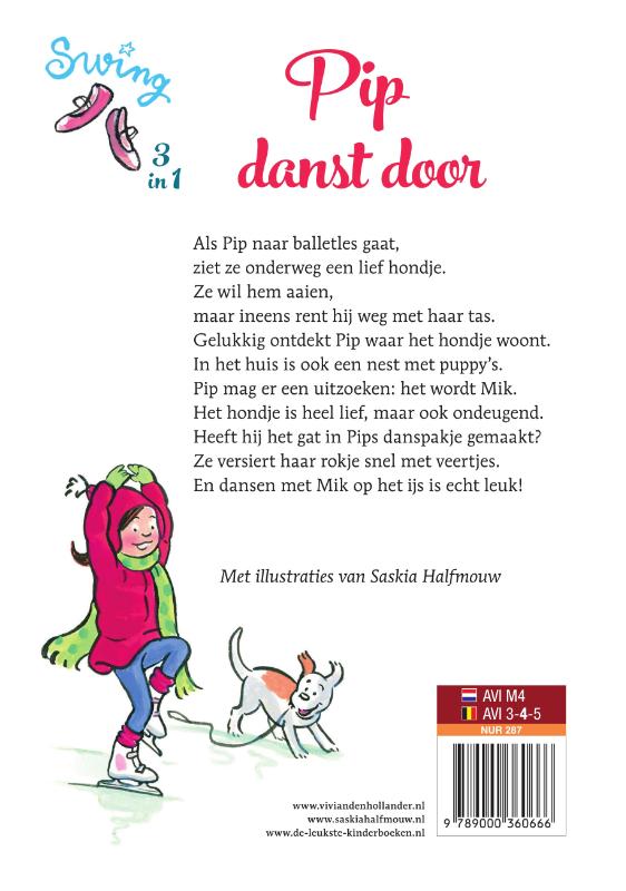 Pip danst door / Swing achterkant