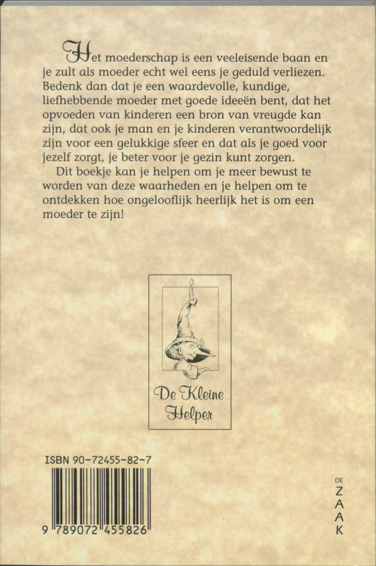 De kleine helper - Voor een lieve, drukke moeder achterkant