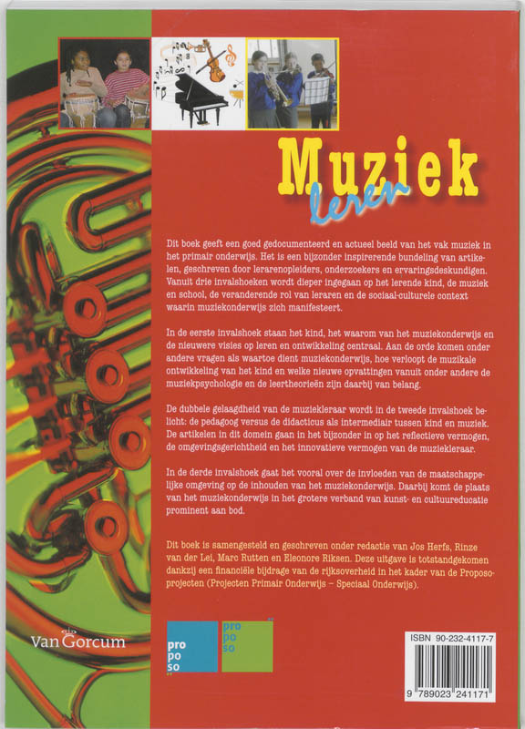 Muziek leren Muziek leren achterkant