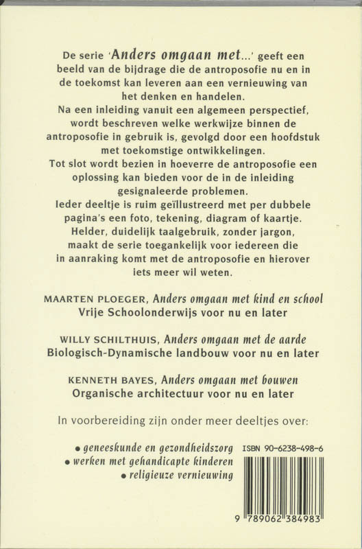 Anders omgaan met kind en school / Anders omgaan met... achterkant