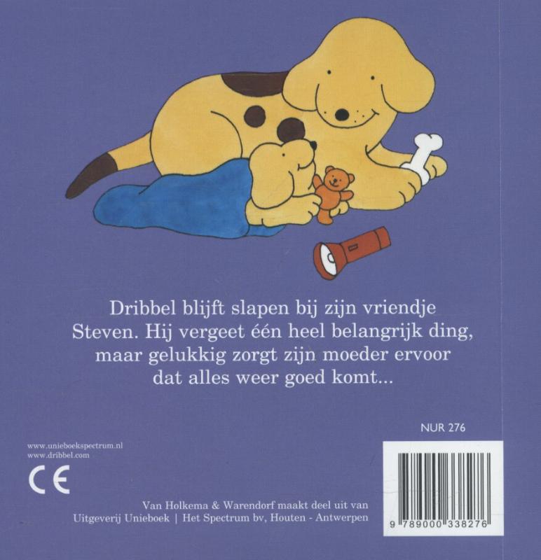 Dribbel - Dribbel gaat logeren achterkant