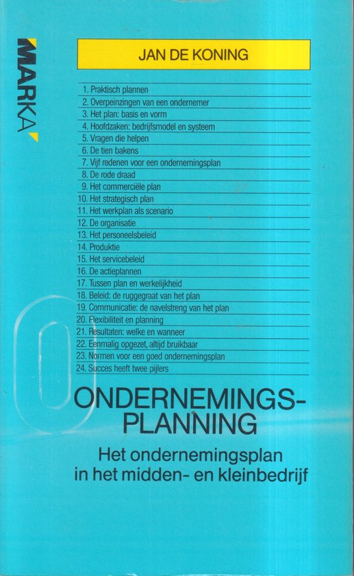 Ondernemingsplanning / Marka-paperback