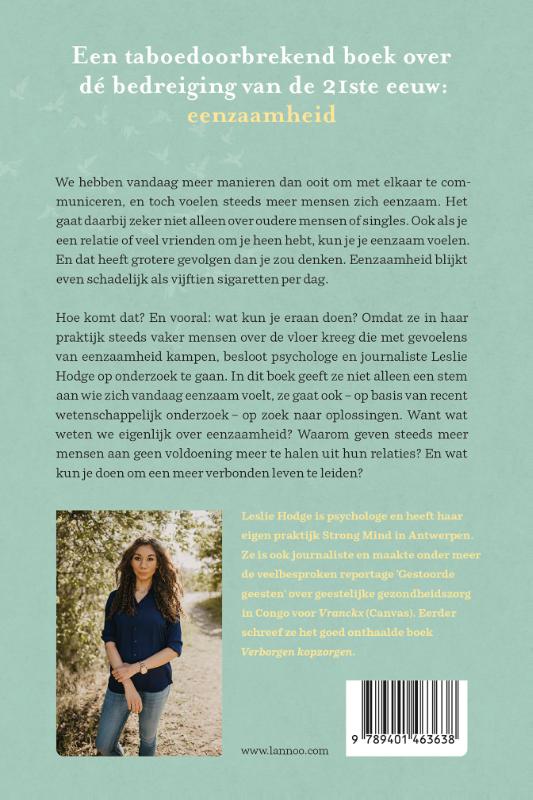 Eenzaam tussen mensen achterkant
