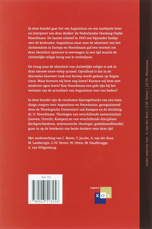 Augustinus en Noordmans achterkant