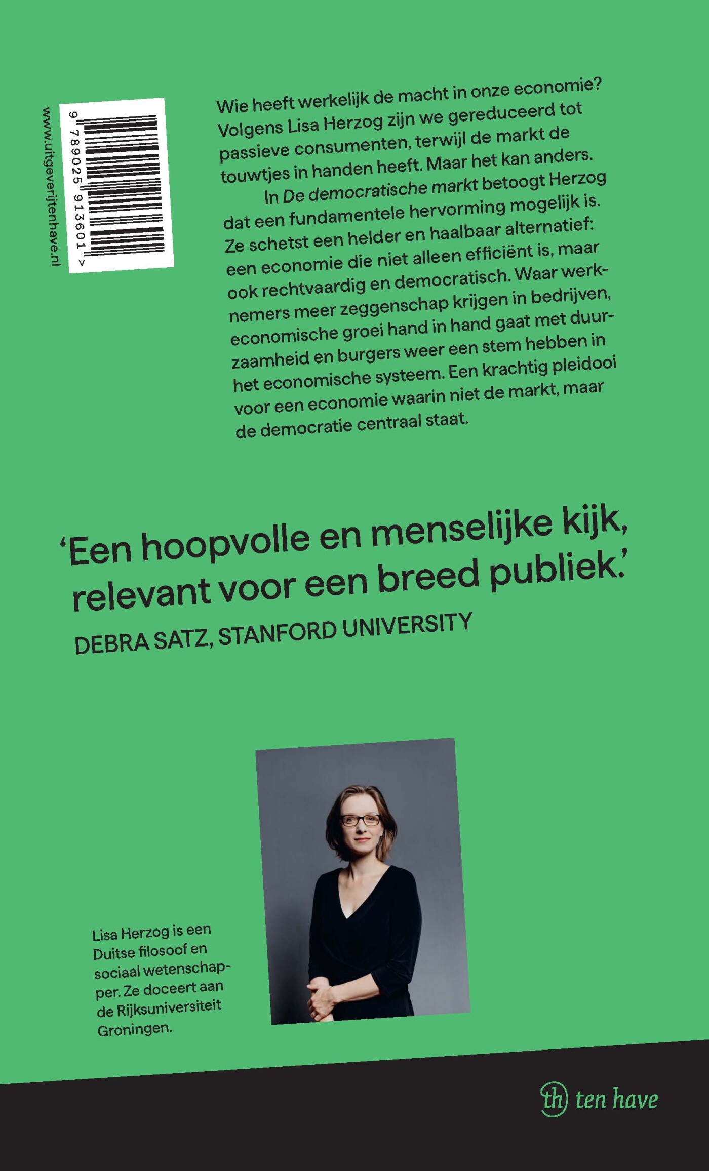 De democratische markt achterkant
