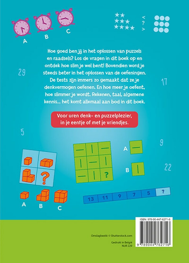 Reuzeleuke IQ test voor kinderen (7-9 j.) achterkant