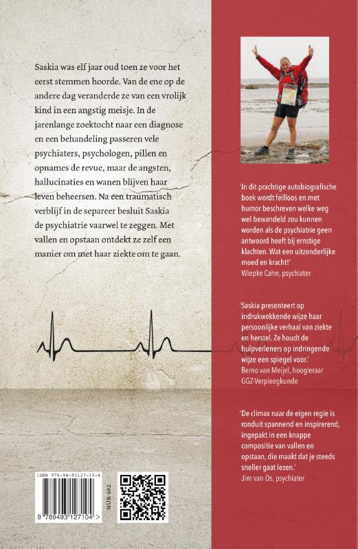 Schizofrenie en bergen beklimmen achterkant