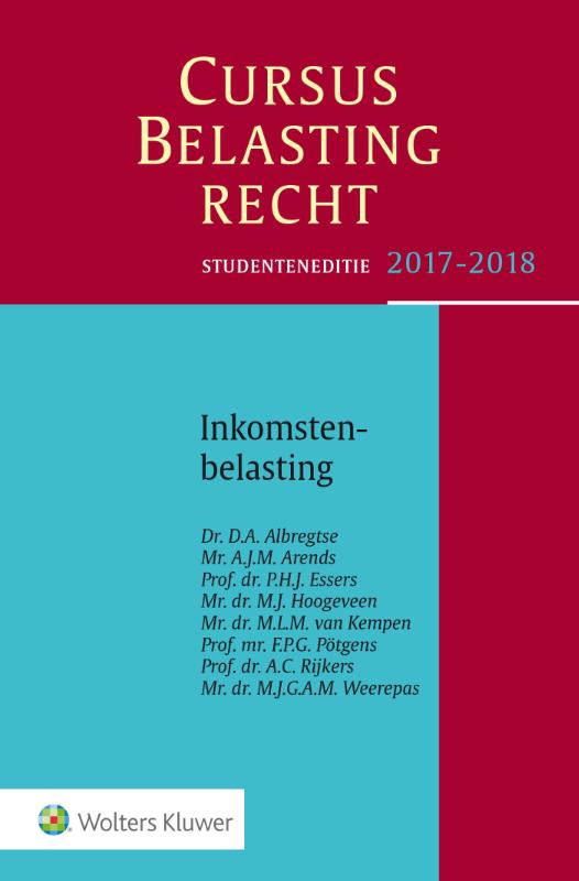 Studenteneditie Cursus Belastingrecht Inkomstenbelasting 2017-2018