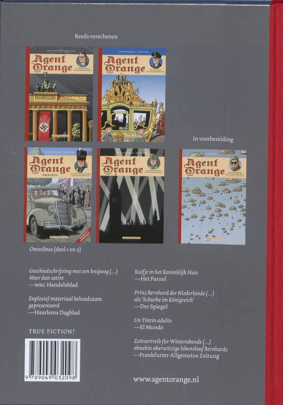 Agent Orange 2: De stadhoudersbrief achterkant