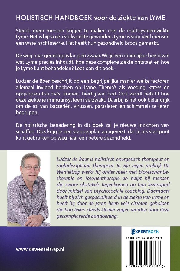 Holistisch handboek voor de ziekte van Lyme achterkant