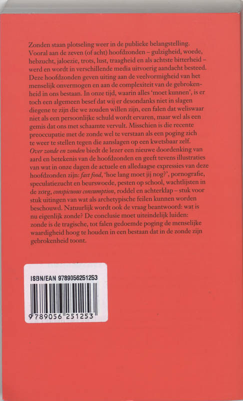 Over Zonde En Zonden achterkant