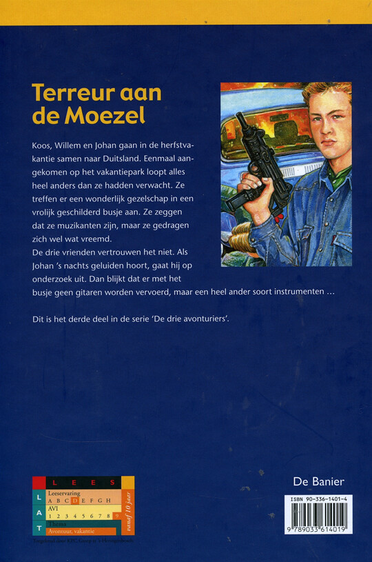 Terreur aan de Moezel / De drie avonturiers / 3 achterkant