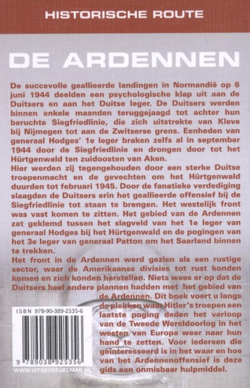 Historische route de Ardennen achterkant