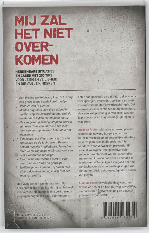 Mij zal het niet overkomen Mij zal het niet overkomen achterkant