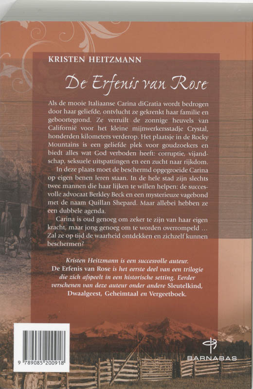 De Erfenis Van Rose achterkant