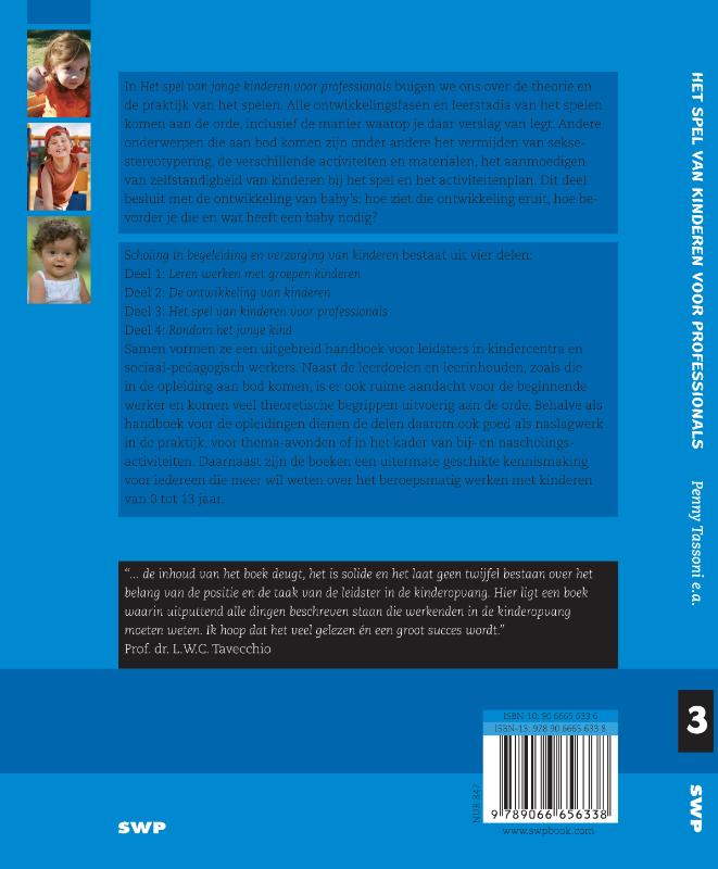 Scholing en begeleiding en verzorging van kinderen - Het spel van kinderen voor professionals 3 achterkant