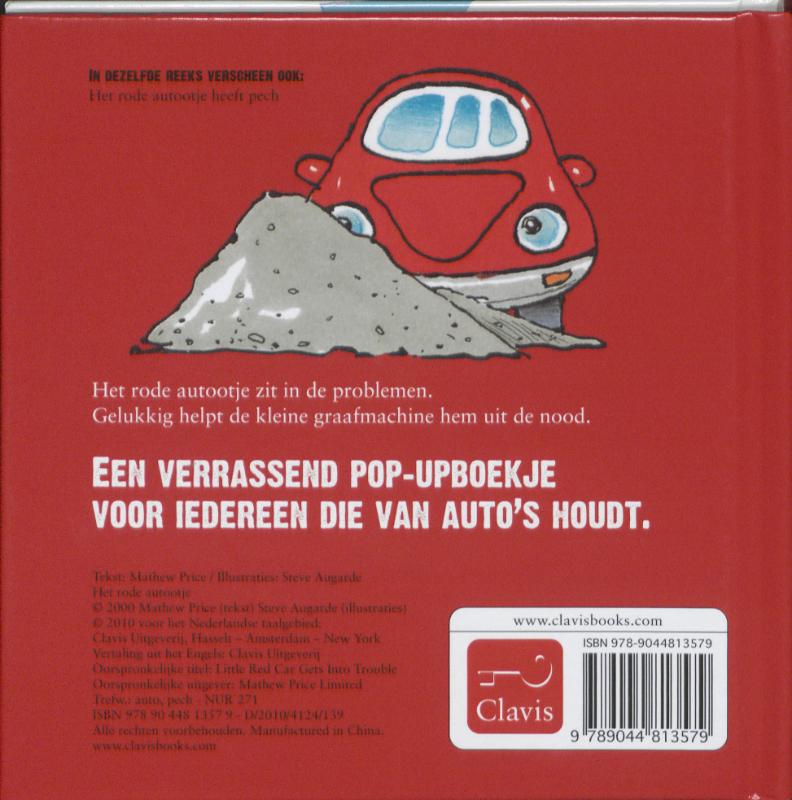 Het rode autootje achterkant