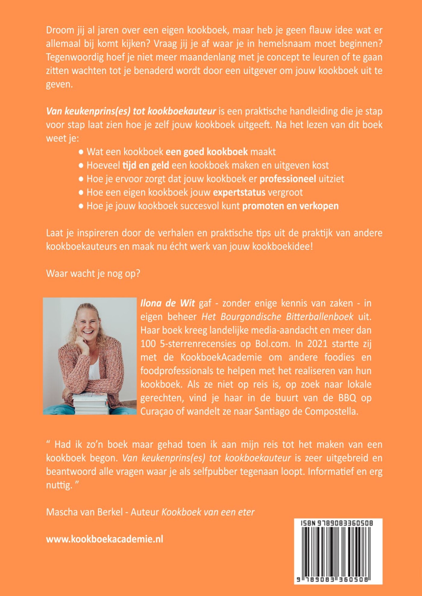 Van Keukenprins(es) tot Kookboekauteur achterkant