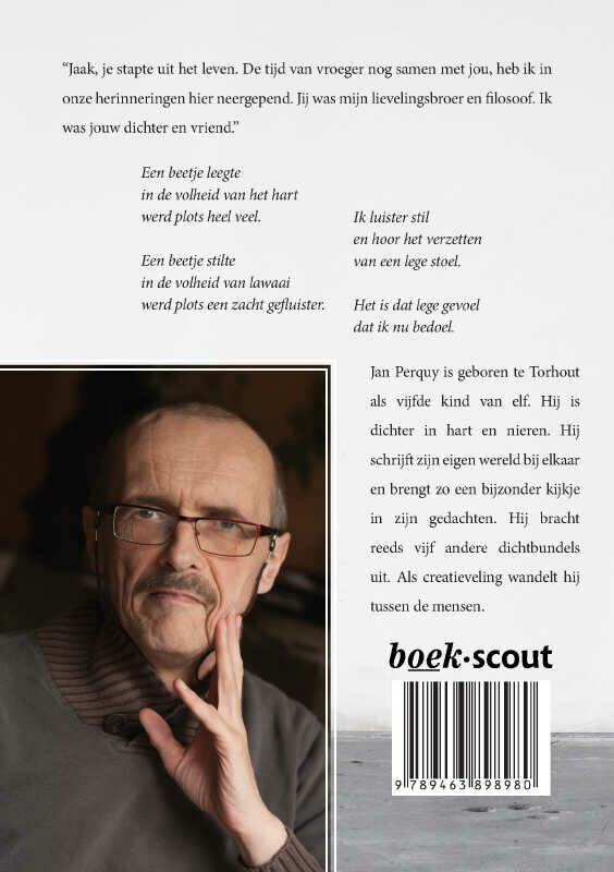 Afscheid op de stoel achterkant