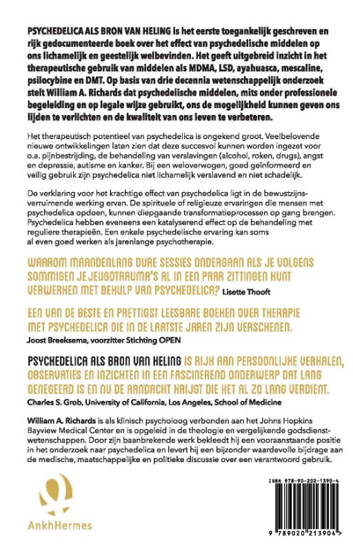 Psychedelica als bron van heling achterkant