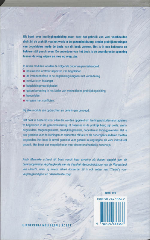 Leerlingbegeleiding in de gezondheidszorg / PM-reeks Leerlingbegeleiding in de gezondheidszorg / PM-reeks achterkant
