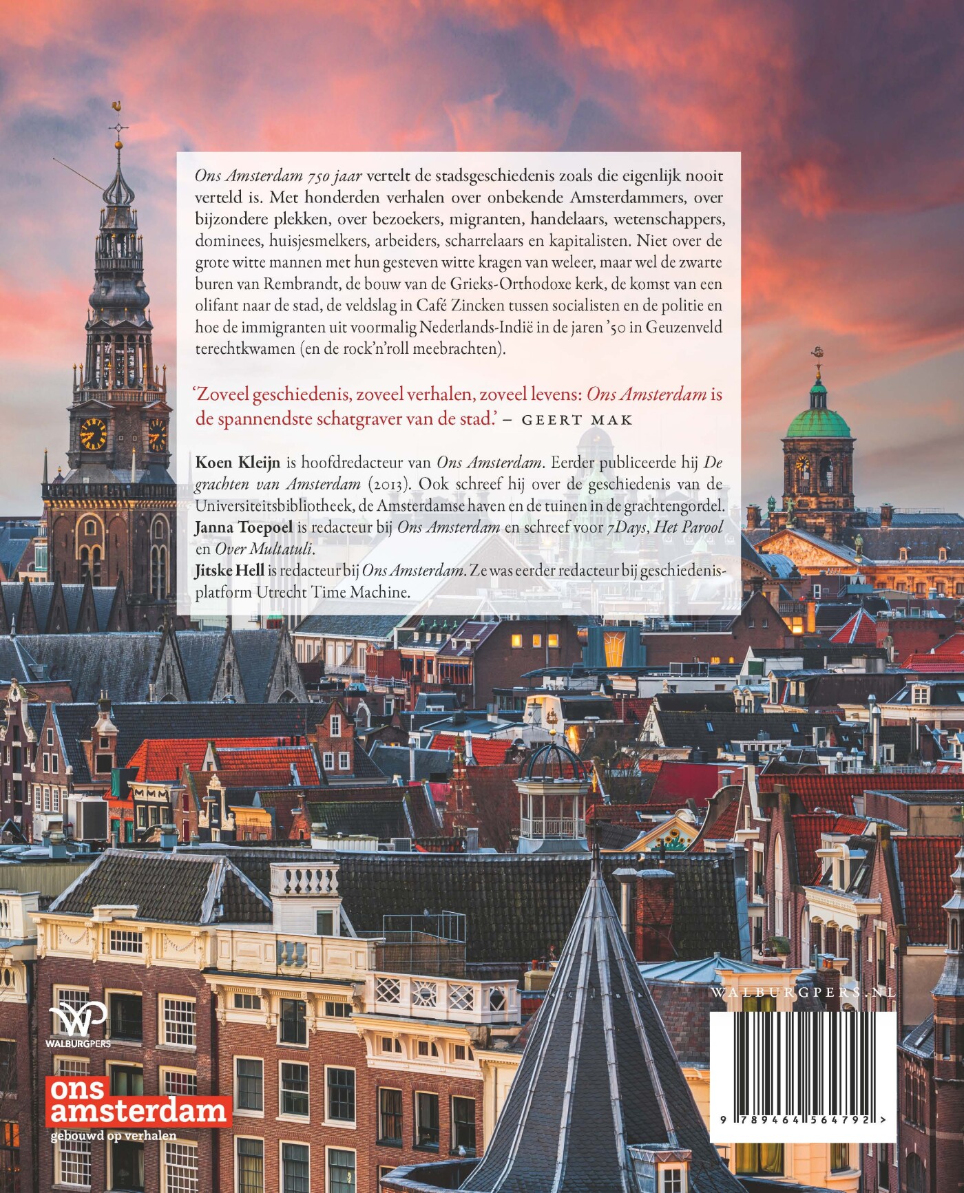 Ons Amsterdam 750 jaar achterkant