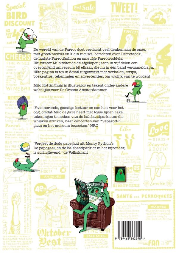 The Daily Parrot achterkant
