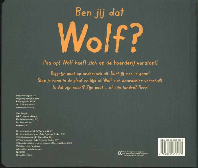 Ben jij dat Wolf? achterkant