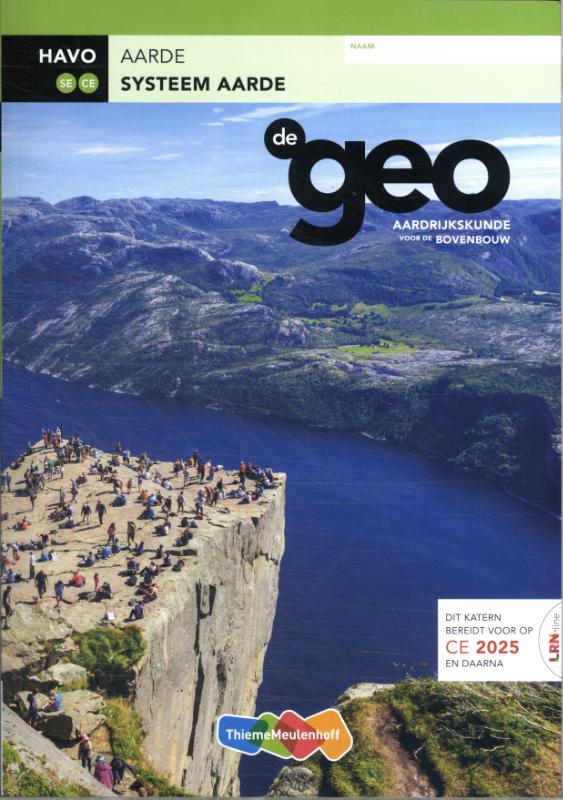 De Geo LRN-line (CE 2025 e.v.) boek havo Systeem aarde