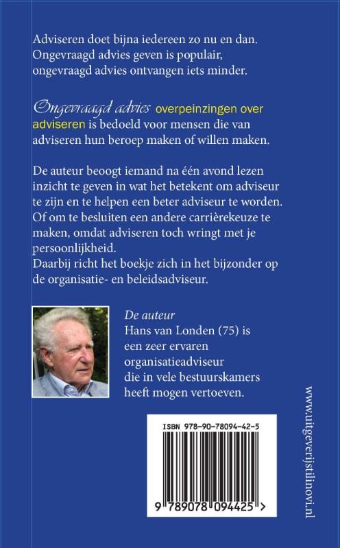 Ongevraagd advies Ongevraagd advies achterkant