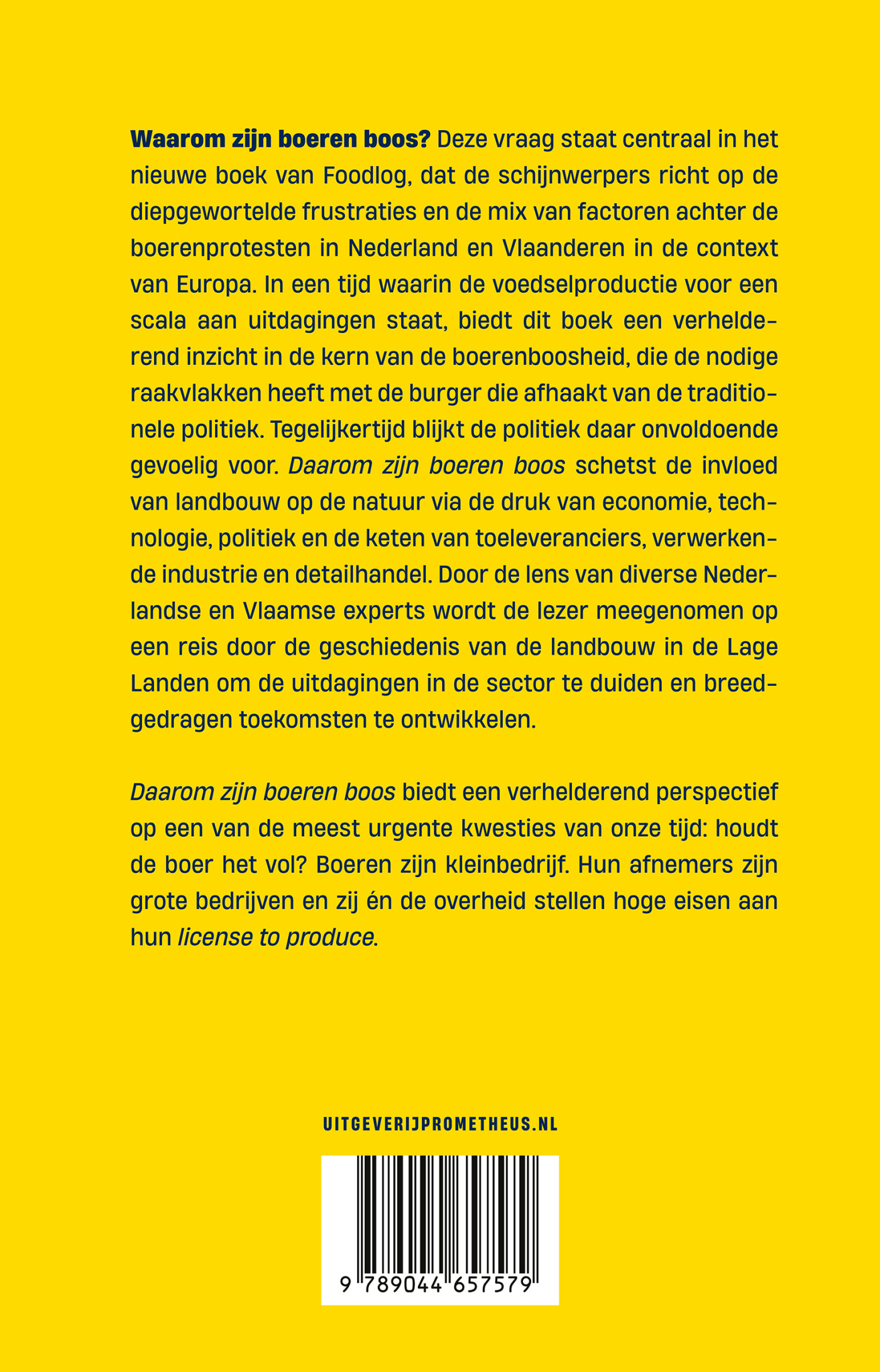 Daarom zijn boeren boos achterkant
